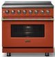 Viking® 5 Series 36" Spiced Cider Pro Style Induction Range with Brushed Brass Trim-3