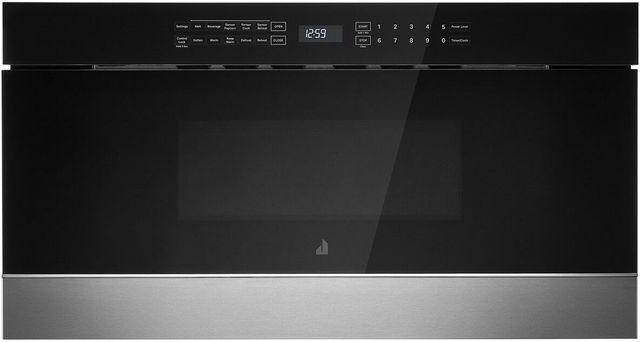 OVERSTOCK JennAir® NOIR™ 1.2 Cu. Ft. Floating Glass Black Under Counter Microwave