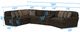 iAmerica Hercules Chocolate 4 Piece Sectional-1
