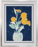 Stylecraft Sketchbook Florals Dark Blue/Dark Yellow/Light Green Wall Art-0