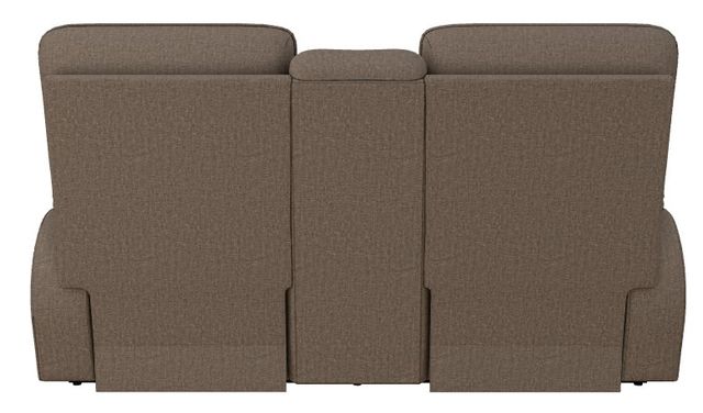 La-Z-Boy® Jay Mushroom Manual Reclining Loveseat with Console-3