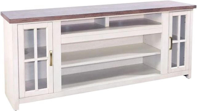 Sunny Designs™ Pasadena Buckskin/Marble White 76" Media Console-0