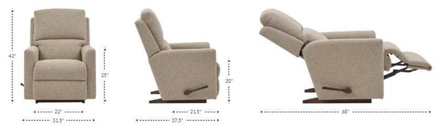 La-Z-Boy® Wynne Oat Manual Rocking Recliner-2