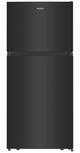 Whirlpool® 30” 18.2 Cu. Ft. Black Any-Room-Ready Top Freezer Refrigerator-0