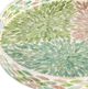 A & B Home Multi-Colored Capiz Floral Design Round Tray-2