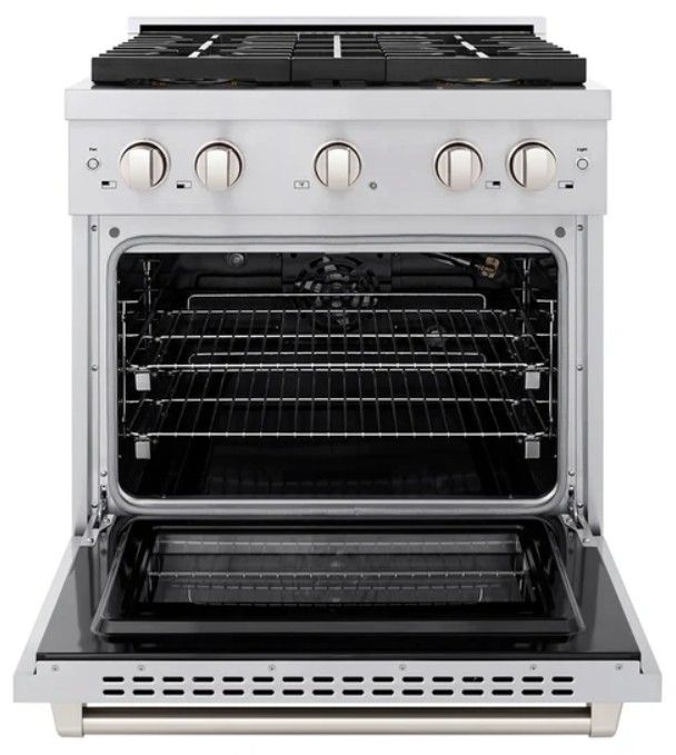 ZLINE Paramount 30" 4.2 Cu. Ft. Stainless Steel Pro Style Gas Range with 4 Burner DuoPro™ Cooktop and Convection Gas Oven-2
