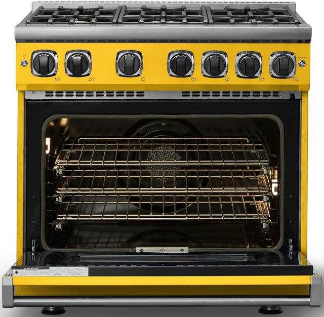 Viking® 7 Series 36" Daffodil Pro Style Liquid Propane Gas Range-1