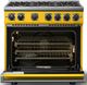 Viking® 7 Series 36" Daffodil Pro Style Liquid Propane Gas Range-1