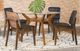 Coaster® Paxton Nutmeg Round Glass Top Dining Table-4