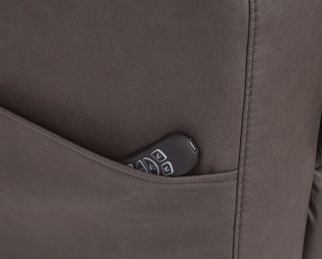 Signature Design by Ashley® Belmone Pike Gunmetal Power Lift Recliner-3