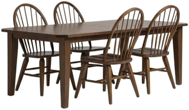 Liberty Furniture Hearthstone Ridge 5-Piece Tobacco Dining Set-0