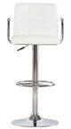 Powell® Boyd Chrome/White Adjustable Gas Lift Bar Stool-4