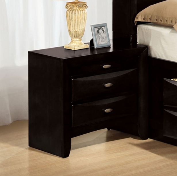 Furniture of America® Zosimo 4-Piece Black Queen Bedroom Set-2