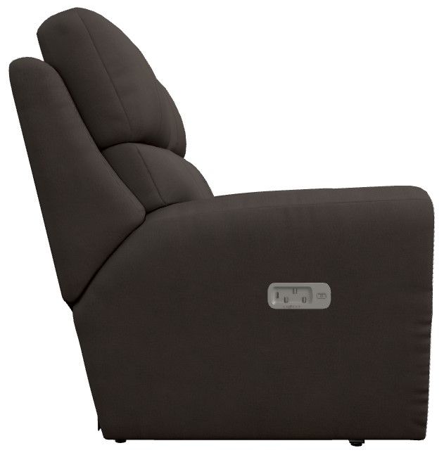 La-Z-Boy® Apollo Slate Leather Power Reclining Loveseat with Headrest and Lumbar-2