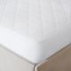Olliix by Sleep Philosophy White Full All Natural Cotton Percale Quilted Mattress Pad-4