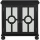 Mazin Furniture Polly Antique Black Accent Chest with Mirror-0
