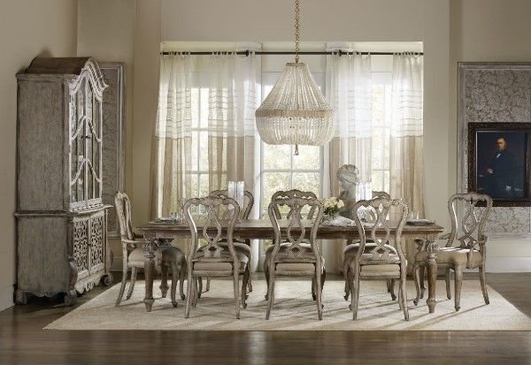 Hooker® Furniture Chatelet Caramel Froth Dining Table-1