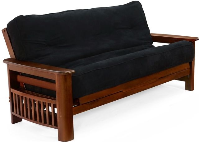 Night & Day Furniture™ Portofino Black Walnut Queen Nesting Futon-0