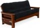 Night & Day Furniture™ Portofino Black Walnut Queen Nesting Futon-0