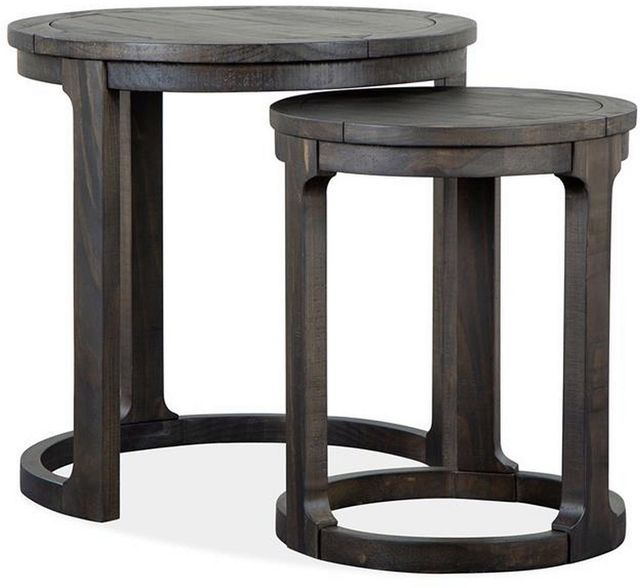 Magnussen Home® Boswell Peppercorn Nesting End Table-0