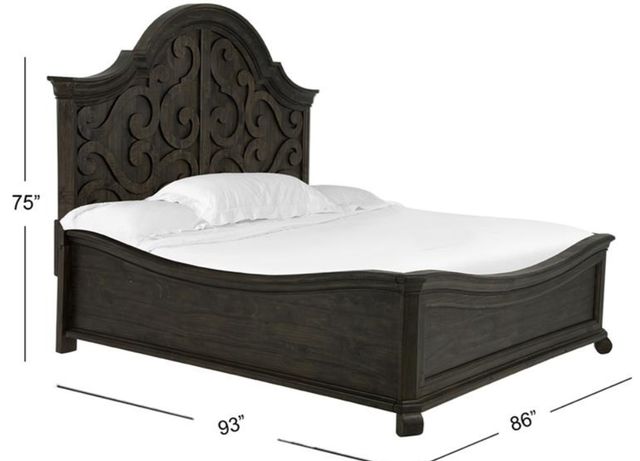 Magnussen Home® Bellamy Peppercorn California King Shaped Panel Bed-2