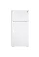 GE® 28" 15.6 Cu. Ft. ENERGY STAR® Right Swing White Top Freezer Refrigerator-0