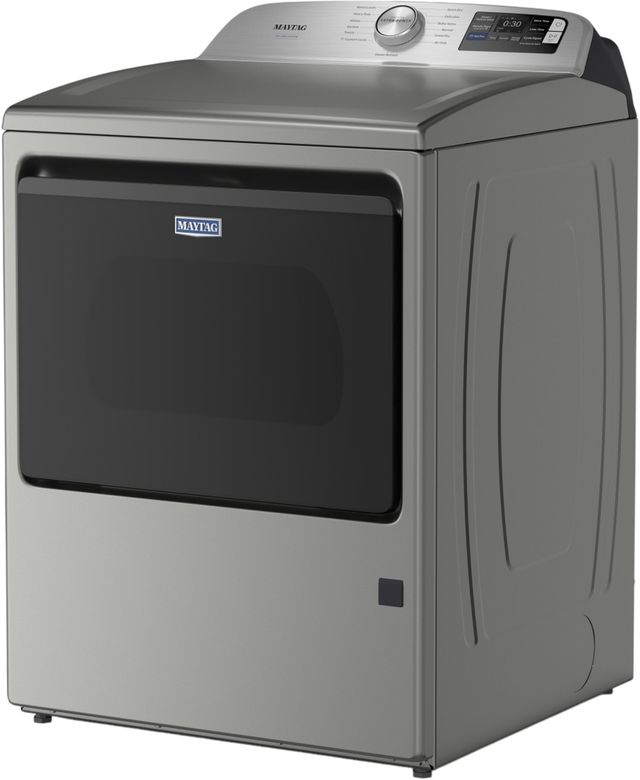 Maytag® 7.4 Cu. Ft. Classic Silver Smart Front Load Gas Dryer with Pet Pro Option-2