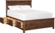 Archbold Furniture Customizable Portland Full Plank Storage Bed -0