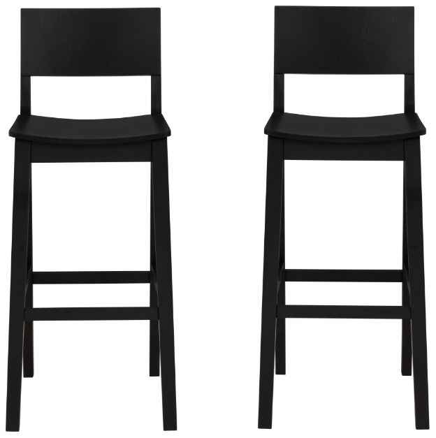 Linon Kentucky 2-Piece Black Barstool Set-3