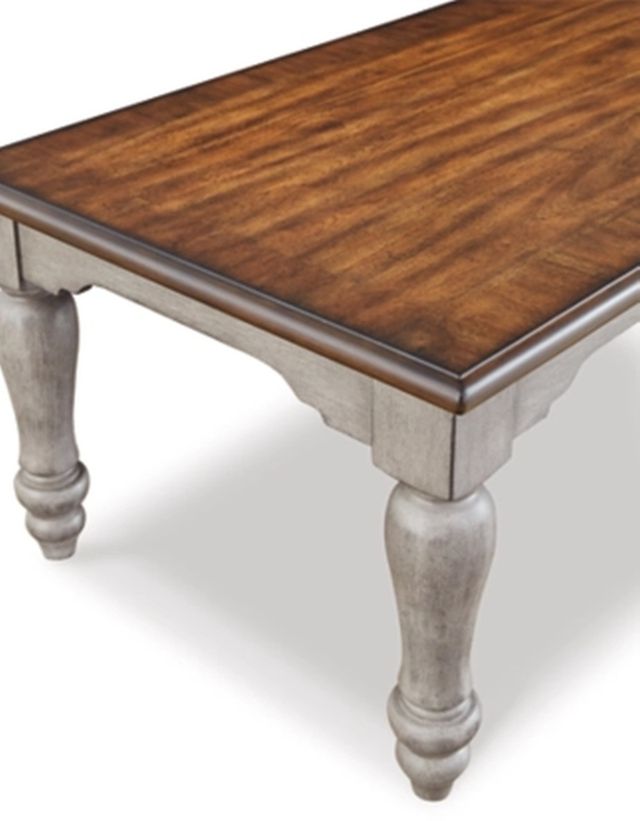 Signature Design by Ashley® Lodenbay Walnut Brown Coffee Table with Antique Gray Turnip Legs-3