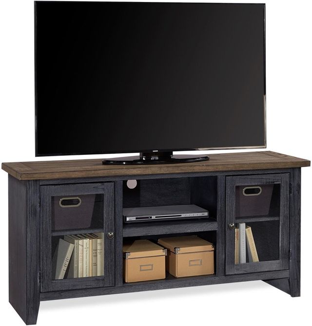 Aspenhome® Eastport Drifted Black 58" Console with 2 Doors-0