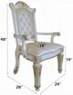 ACME Furniture Vendome Antique Pearl Executive Office Chair-2