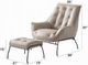 ACME Furniture Zusa 2-Piece Khaki Chair and Ottoman Set-2