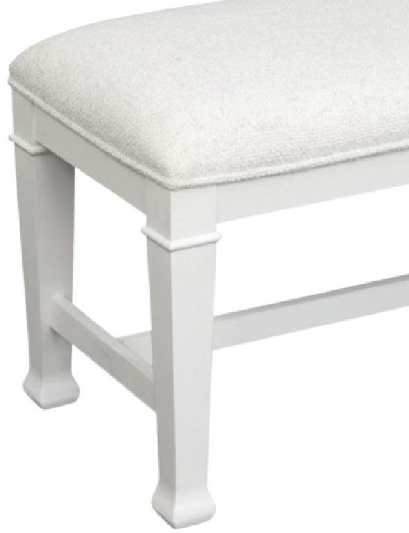 Magnussen Home® Kingston Cerused Nutmeg/Whisper White Bench-4