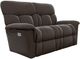 La-Z-Boy® Mateo Chocolate Leather Power Reclining Loveseat with Headrest-0