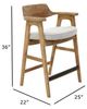 Nest Home Collections Wagner Anew Gray/Natural Counter Chair-2
