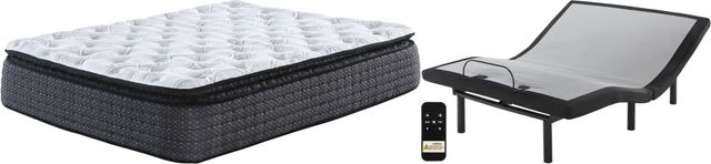 Sierra Sleep® by Ashley® Limited Edition 2-Piece 12" Hybrid Pillow Top and Good Adjustable Base Queen Mattress Set-0
