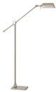 Cal® Lighting & Accessories Brushed Steel Floor Lamp-0