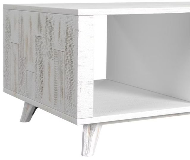 Elements International Rogen 2-Piece Rustic White Occasional Table Set-4