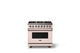 Viking® 5 Series 36" Blush Pro Style Dual Fuel (LP) Range with Polished Chrome Trim-0