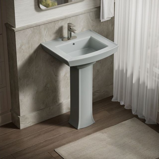 Kohler Archer® Ice Grey Pedestal Only-1