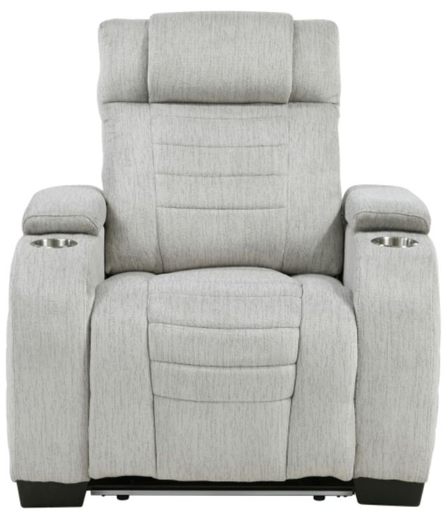 Homelegance® Ronan Light Gray Manual Recliner-2