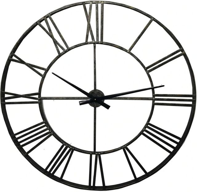Signature Design by Ashley® Paquita Antique Silver Wall Clock