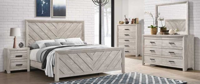 American Wholesale Furniture Ellen Ash White Nightstand-1