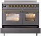 Ilve® Nostalgie II Series 40" Matte Graphite Pro Style Induction Range-4