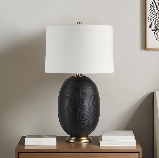 Renwil® Everren Carmesi Matte Black Table Lamp-1
