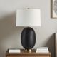 Renwil® Everren Carmesi Matte Black Table Lamp-1