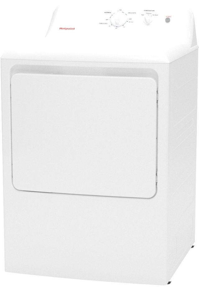 Hotpoint  6.2 Cu. Ft. White Gas Dryer-2