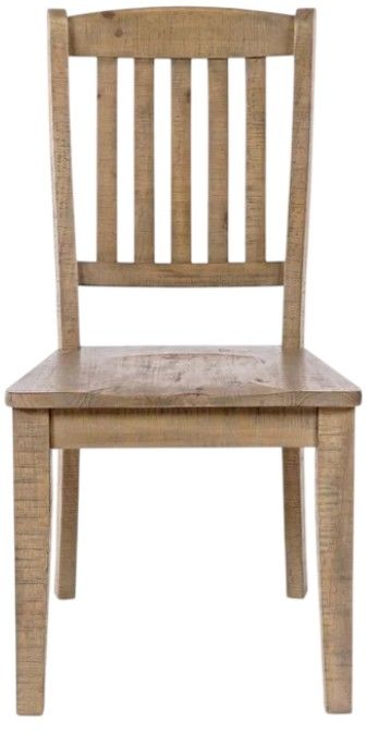 Jofran Inc. Carlyle Crossing 6-Piece Brown Trestle Dining Table Set-3