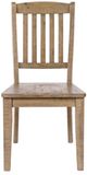 Jofran Inc. Carlyle Crossing 6-Piece Brown Trestle Dining Table Set-3